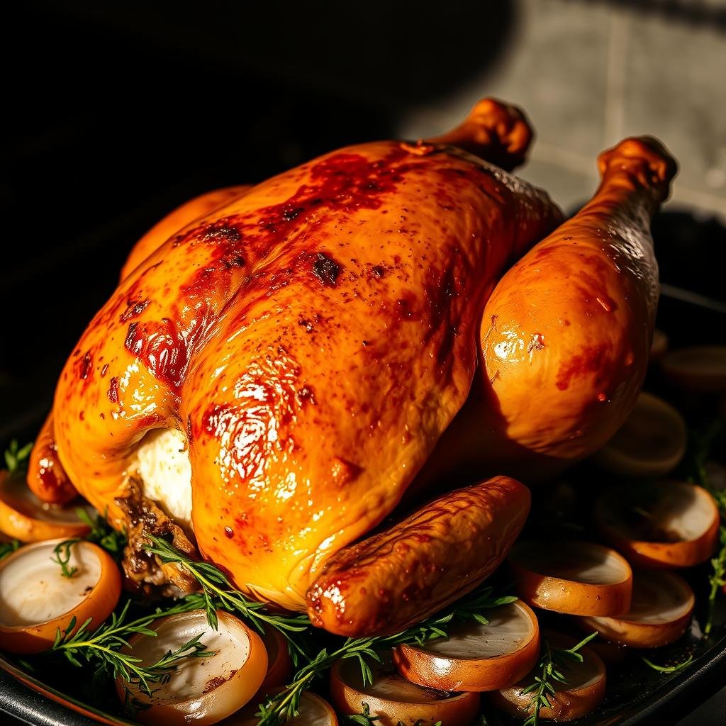 Cuissons poulet four